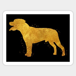 Staffordshire Bull Terrier golden art Sticker